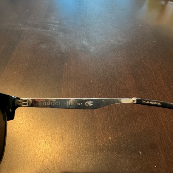 Gucci GG0051S Metal/Acetate Clubmasters- Black/Gold- W/ ORIGINAL DUST BAG & CASE - Picture 5 of 11